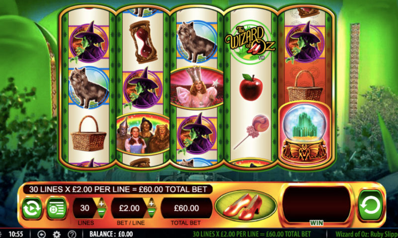 The Wizard Of Oz Ruby Slippers Slot